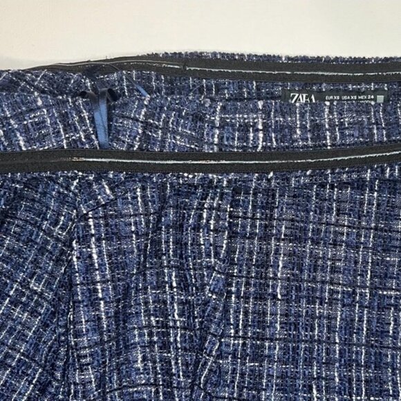 NWT ZARA Tweed Textured Off Shoulder Top Flare Sleeve 8741/257/030 Size XS - Picture 14 of 16